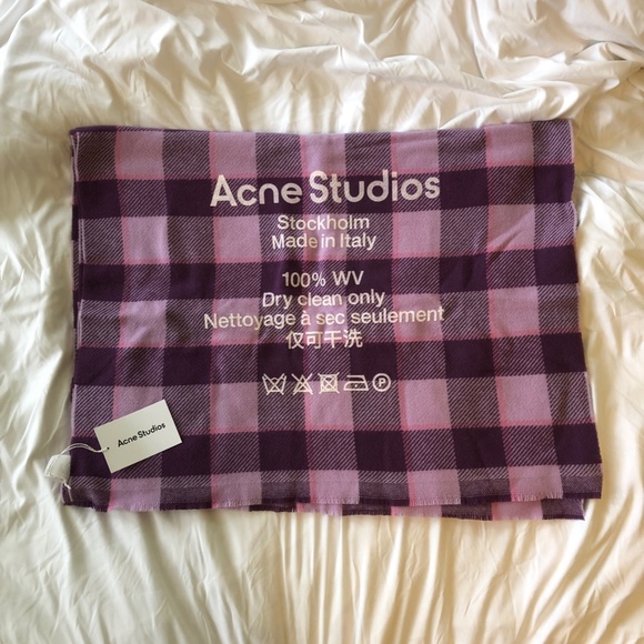 NWT Acne Studios Cassiar Check Scarf - Picture 3 of 4